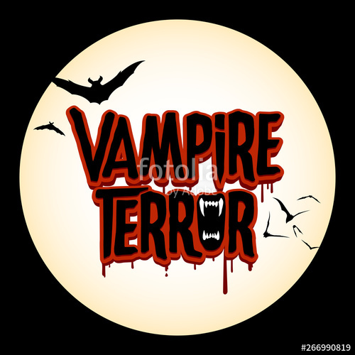 Vampire Terror Halloween Horror Vector Graphic Logotype Stock 500x500 Vampire Terror Halloween Horror Vector Graphic Logotype Stock
