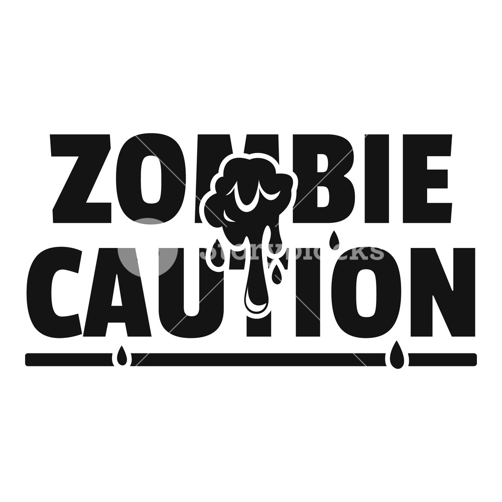 Zombie Horror Logo Simple Illustration Of Zombie Horror Vector 1000x1000 Zombie Horror Logo Simple Illustration Of Zombie Horror Vector