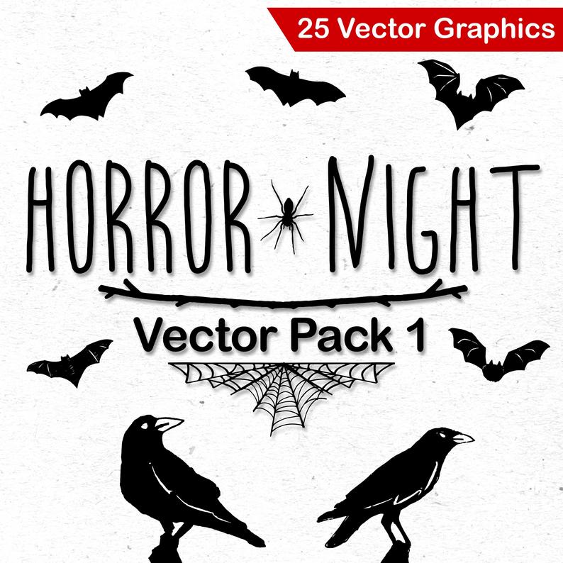 Scary Horror Vector Clipart Scrapbook Crafts Clip Art Etsy 794x794 Scary Horror Vector Clipart Scrapbook Crafts Clip Art Etsy