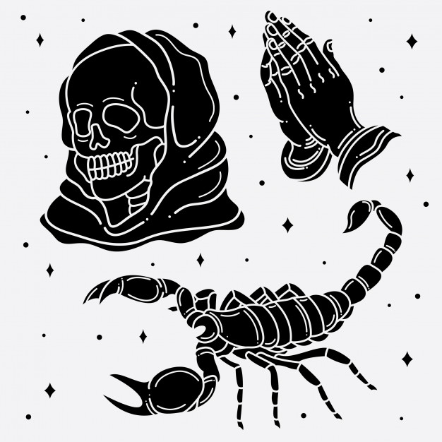 Set Flash Tattoo Horror Vector Premium Download 626x626 Set Flash Tattoo Horror Vector Premium Download