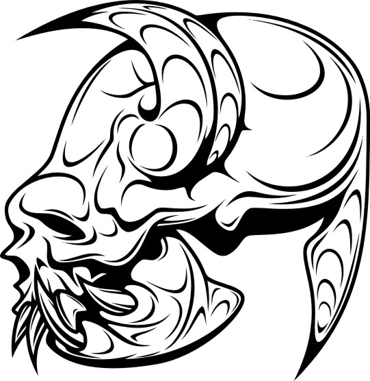 Skull Demon Or Evil Horror Vector Illustration Graphic Design 541x556 Skull Demon Or Evil Horror Vector Illustration Graphic Design