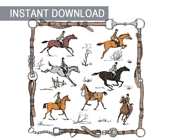 570x453 Horse Equestrian Fox Hunting England Rider Steeplechase Style Belt