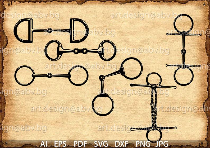 Vector Snaffle Bits Horse Download Digital Image Etsy 794x561 Vector Snaffle Bits Horse Download Digital Image Etsy