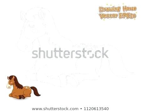 450x358 Horse Drawing For Kids