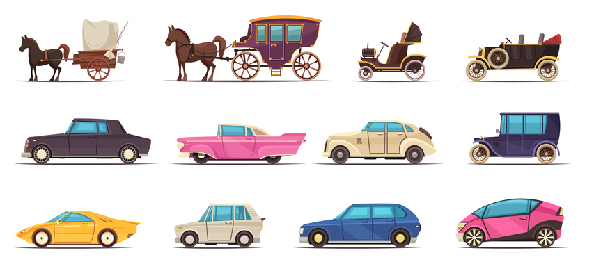 853x400 Horse Carriage On Curated Vector Illustrations, Stock Royalty Free