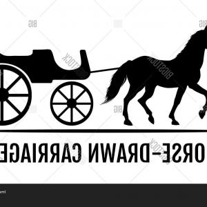 300x300 Stock Vector Horse Drawn Carriage Black Silhouettes Of Horse