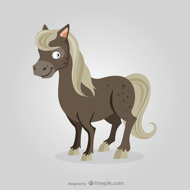 626x626 Horse Cartoon Vector Free Download