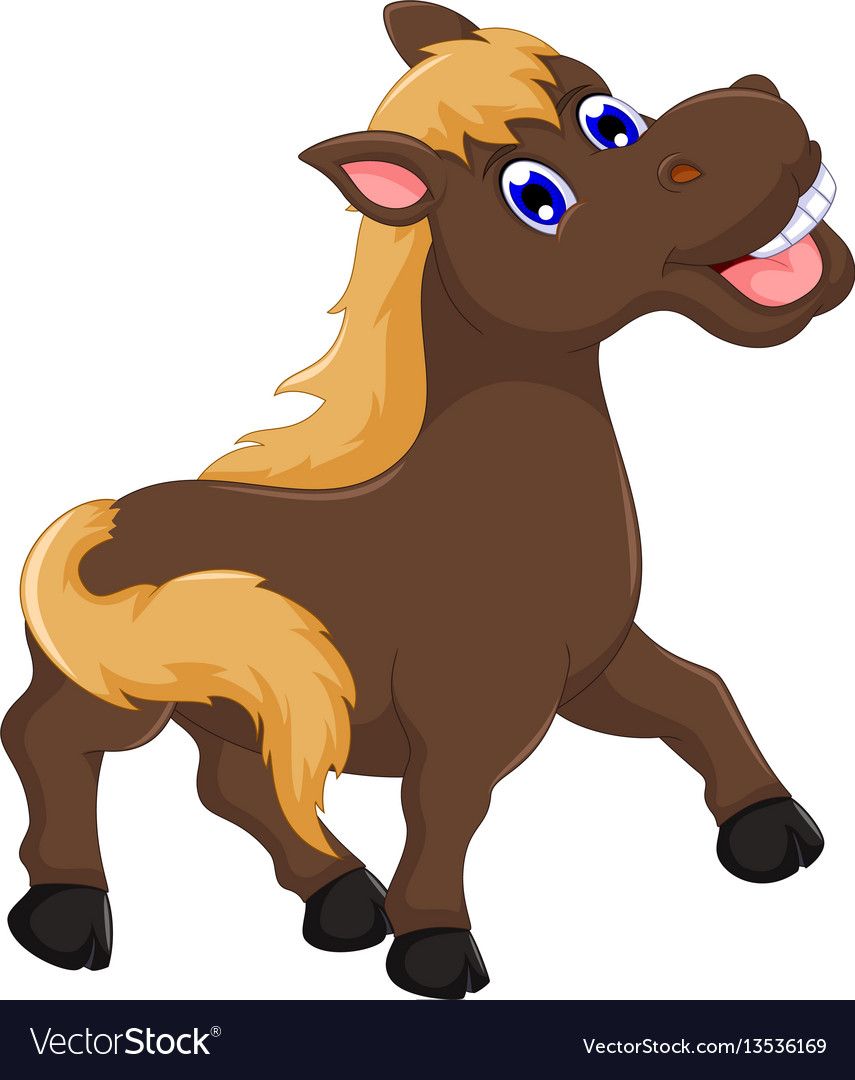 855x1080 Decoration Horse Cartoon, Cute Horses