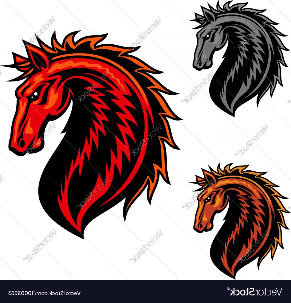 1200x1250 Wild Mustang Horse Cartoon Mascot Vector Studiogrfx