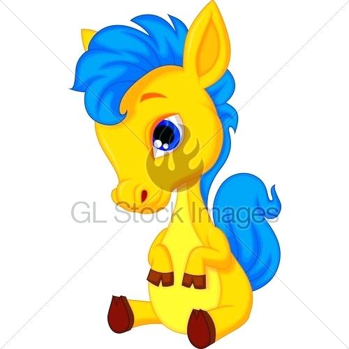 500x500 Cute Horse Cartoon