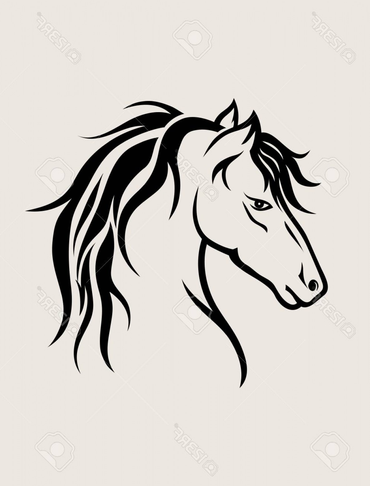 1186x1560 Horse Face Vector Geekchicpro