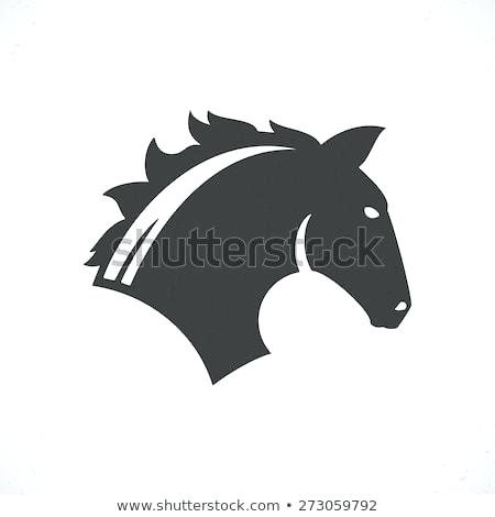 450x470 Horse Face Logo Emblem Template Mascot Symbol For Business