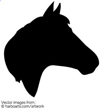 335x355 Download Horse Head Silhouette