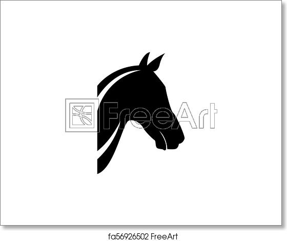 560x470 Free Art Print Of Horse Head Logo Template Vector Icons App