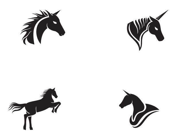 613x490 Horse Head Black Logo Template Vector