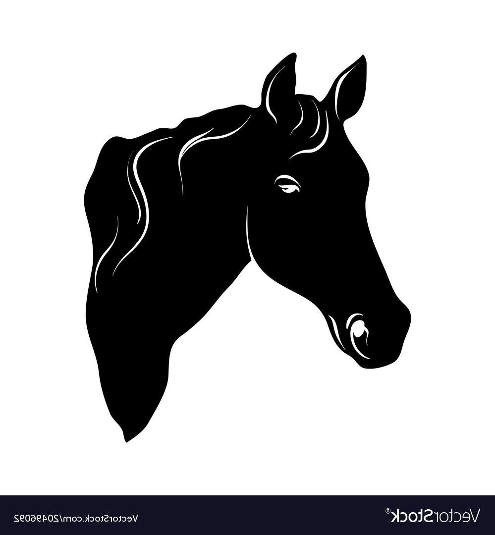 Download Horse Head Silhouette Vector at Vectorified.com ...