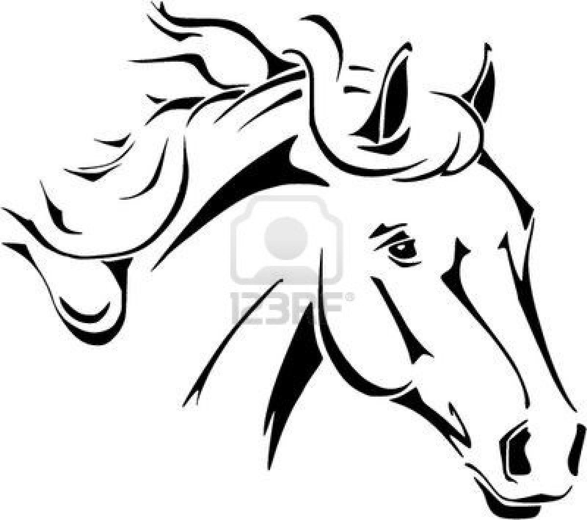 1200x1062 Horse Head Coloring Pages To Print Horse Head Vector In Tribal