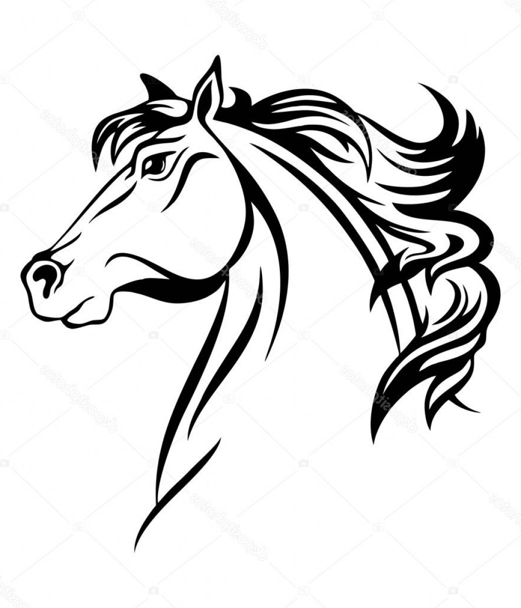 1052x1227 Horse Head Vector Art Hoodamath