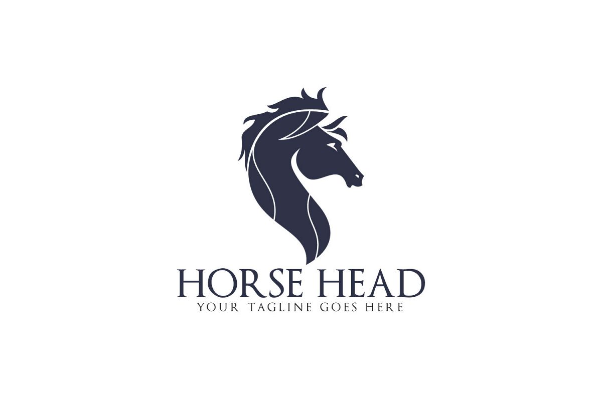 1200x800 Horse Head Vector Logo Design