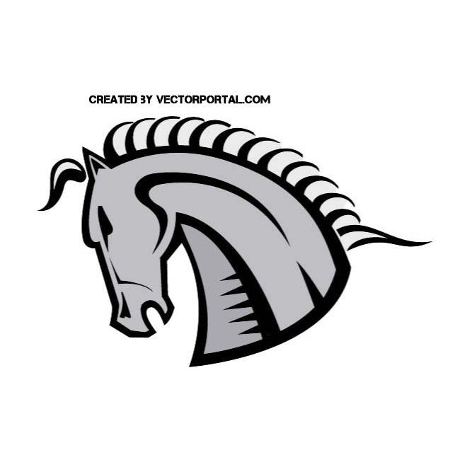660x660 Horse Head Vector Image