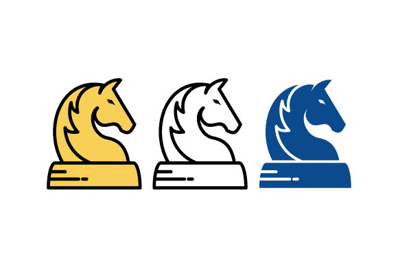 580x386 Animal Horse Head Chess Vector Graphic