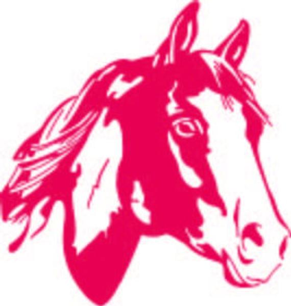 570x600 Paint Horse Head Vector Art Clip Art Silhouette Cricut Etsy
