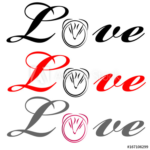 500x500 Set Of Horse Hoof With Text Love On White Background