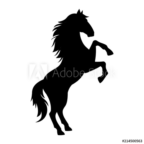 500x500 Horse Icon Vector Silhouette