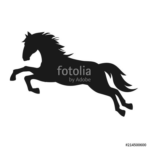 500x500 Horse Icon Vector Silhouette Stock Image And Royalty Free Vector