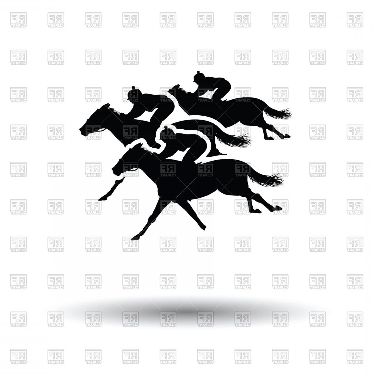1440x1440 Horse Race Jockey Icon Vector Clipart Lamaison