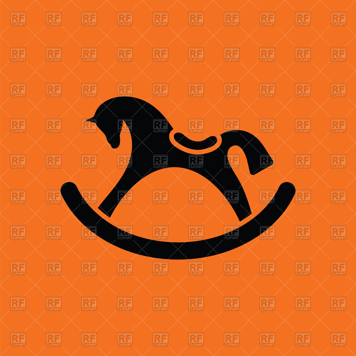 1200x1200 Rocking Horse Icon Vector Image Of Icons And Emblems Angelp
