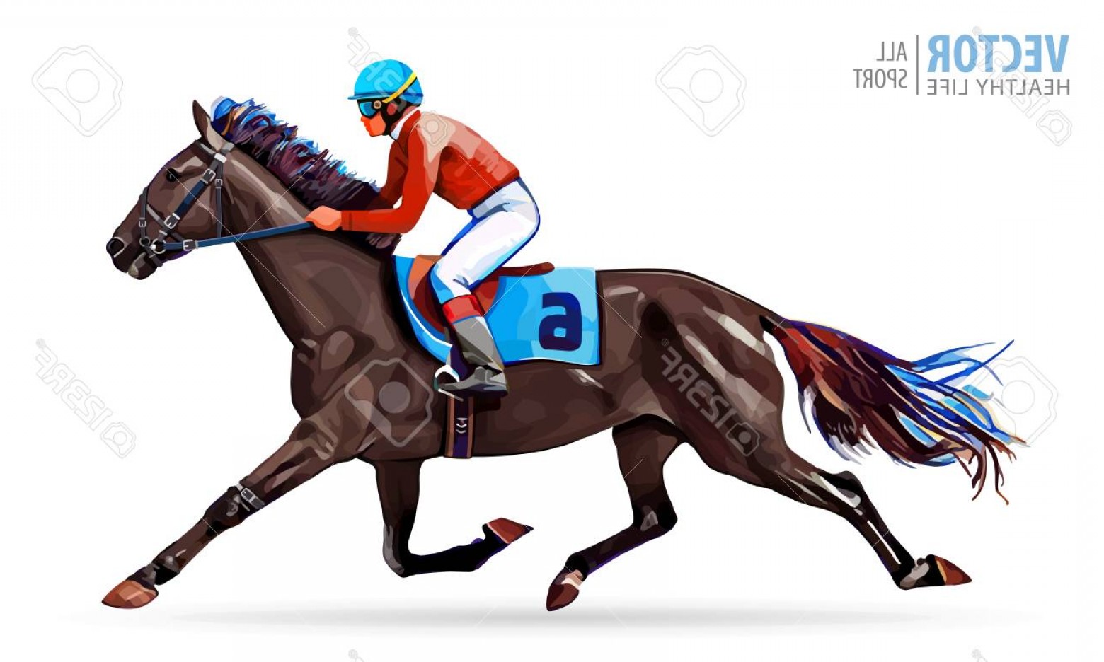 Photostock Vector Jockey On Horse Champion Horse Racing Hippodrome 1560x936 Photostock Vector Jockey On Horse Champion Horse Racing Hippodrome