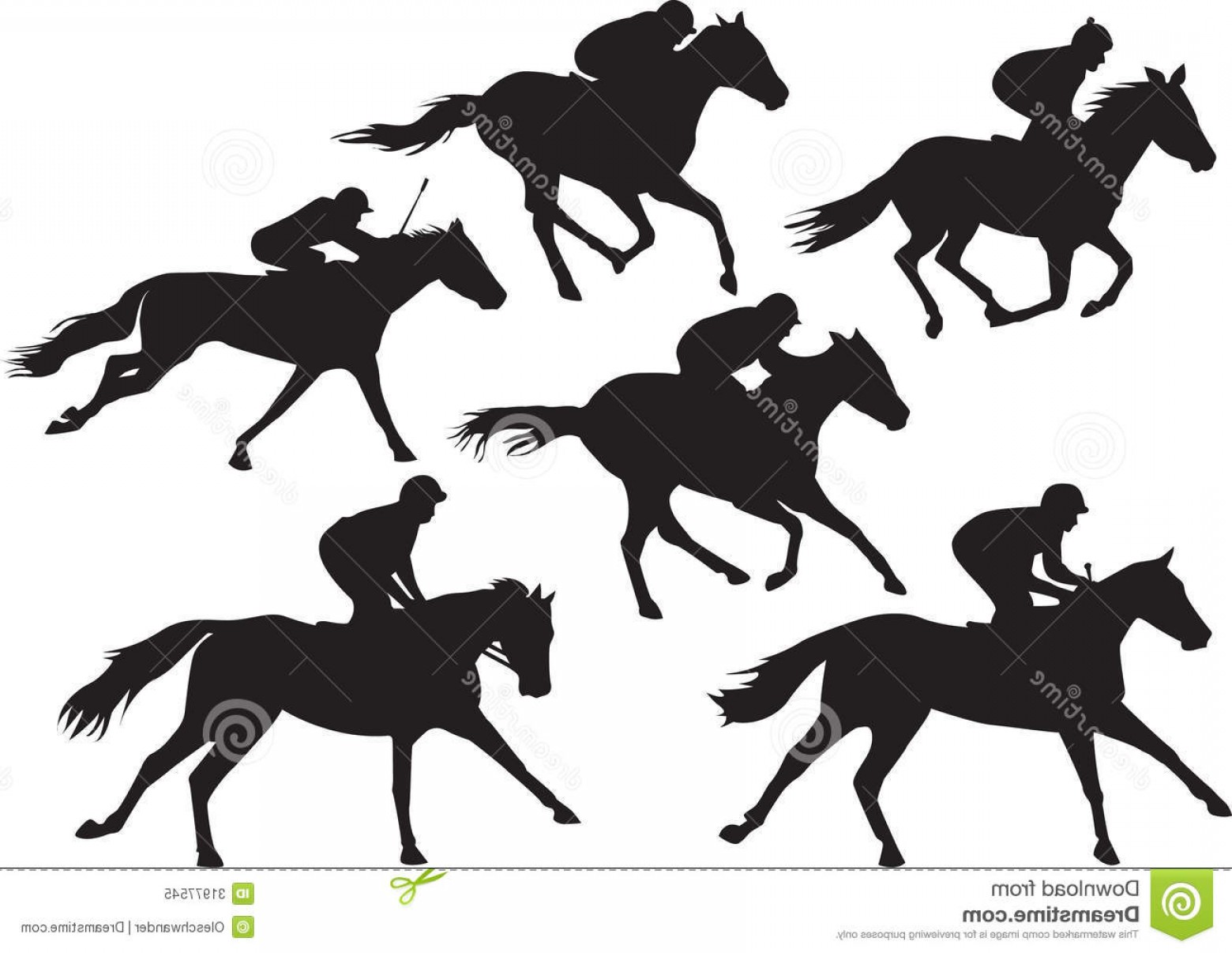 Royalty Free Stock Photo Vector Racing Horses Jockeys Collection 1560x1206 Royalty Free Stock Photo Vector Racing Horses Jockeys Collection