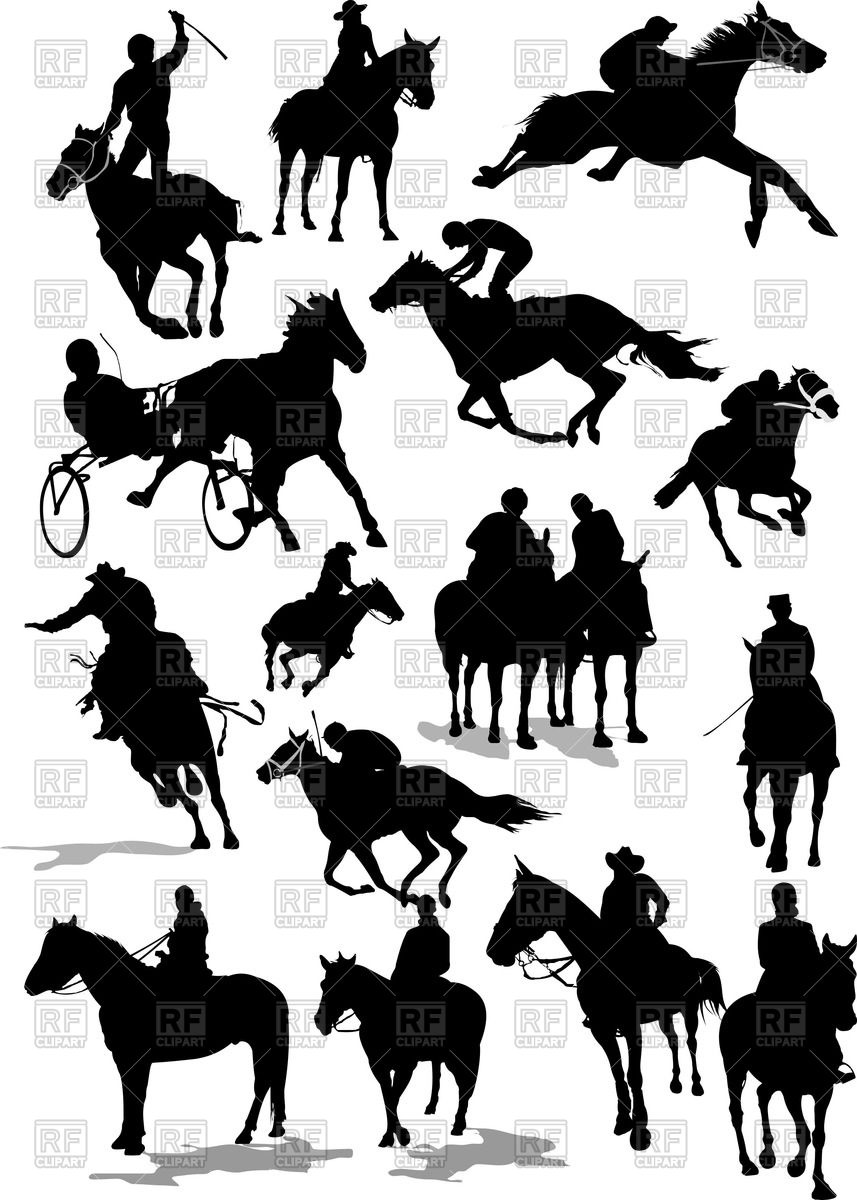 Silhouettes Of Horse Racing 857x1200 Silhouettes Of Horse Racing