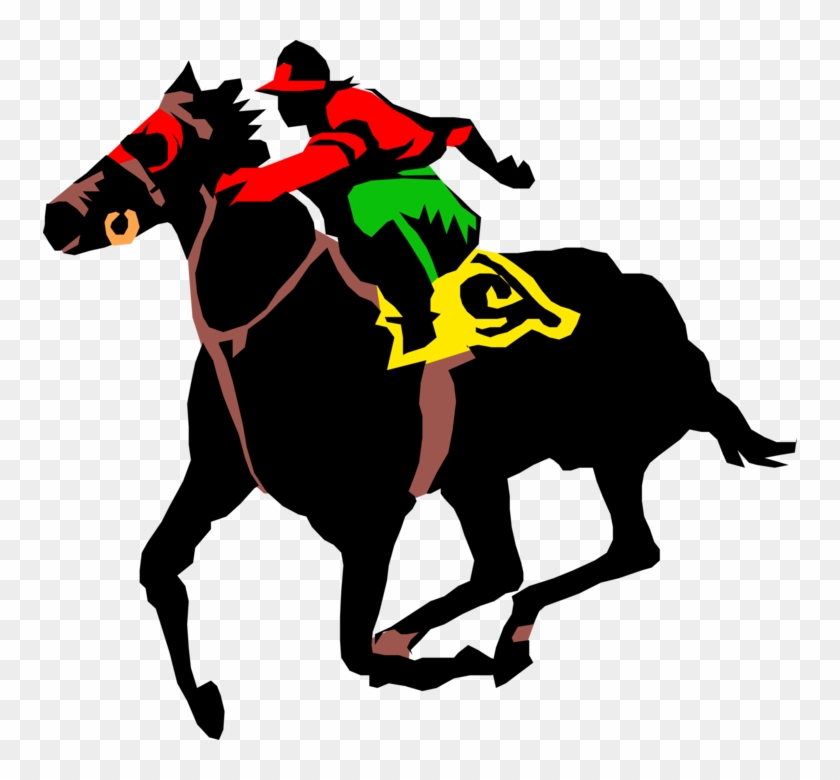 Vector Illustration Of Jockey On Horseback In Horse 840x780 Vector Illustration Of Jockey On Horseback In Horse