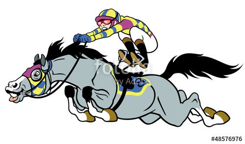 Cartoon Race Horse With Jockey Vector Illustration Horse 500x294 Cartoon Race Horse With Jockey Vector Illustration Horse