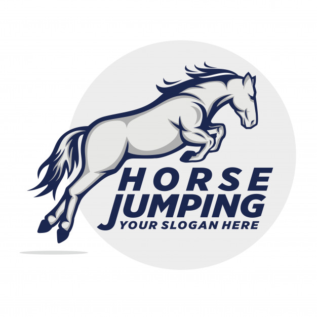 626x626 Horse Jumping Logo Vector Premium Download