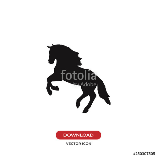 500x500 Horse Jumping Vector Icon Stock Image And Royalty Free Vector