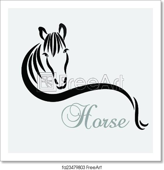 Free Art Print Of Stylized Horse Logo Vector Stylized Horse Logo 561x581 Free Art Print Of Stylized Horse Logo Vector Stylized Horse Logo