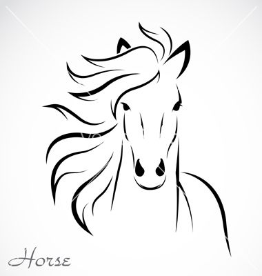 Horse Outline Vector