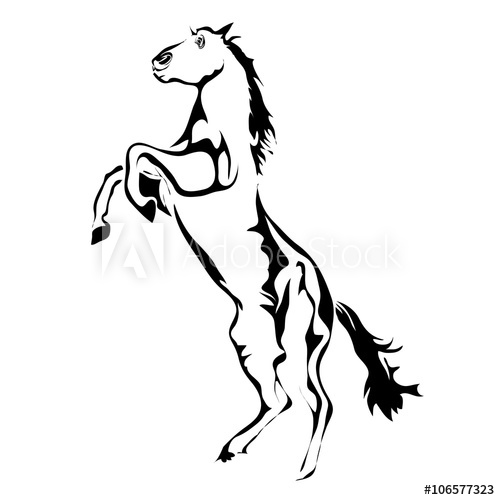 Outline Horse Vector Image Can Be Use For Logo And Tattoo 500x500 Outline Horse Vector Image Can Be Use For Logo And Tattoo