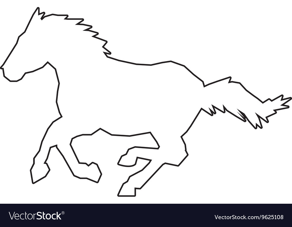 Horse Outline 1000x780 Horse Outline