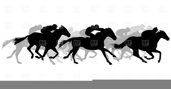 Horse Racing Vector Free Images 600x313 Horse Racing Vector Free Images