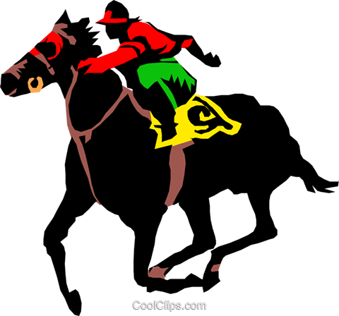 Horse Race Royalty Free Vector Clip Art Illustration 480x448 Horse Race Royalty Free Vector Clip Art Illustration
