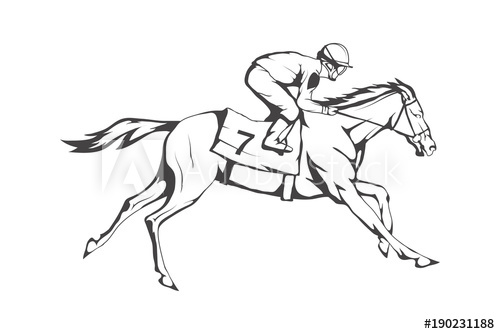 Horse Racing Jockey On Racing Horse Running To The Finish Line 500x334 Horse Racing Jockey On Racing Horse Running To The Finish Line