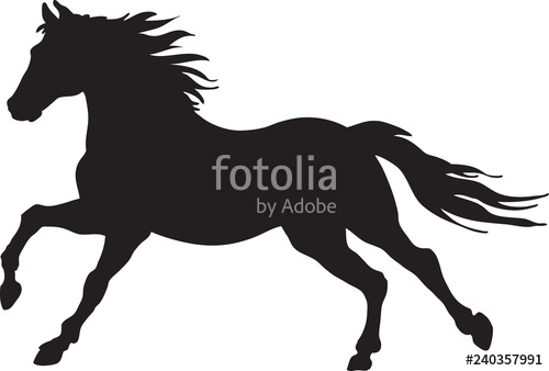 A Silhouette Of A Running Horse Stock Image And Royalty Free 500x338 A Silhouette Of A Running Horse Stock Image And Royalty Free