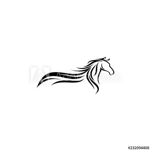 Horse Logo Design Illustration, Horse Silhouette Vector, Horse 500x500 Horse Logo Design Illustration, Horse Silhouette Vector, Horse