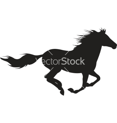 Horse Silhouette Vector 380x400 Horse Silhouette Vector