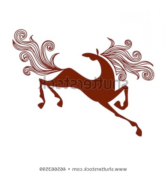 Vector Galloping Horse Mane Tail Waving Handandbeak 540x564 Vector Galloping Horse Mane Tail Waving Handandbeak
