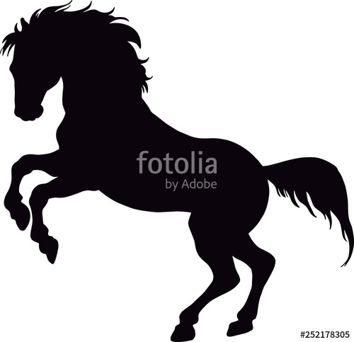 500x483 Horse Vector Silhouette